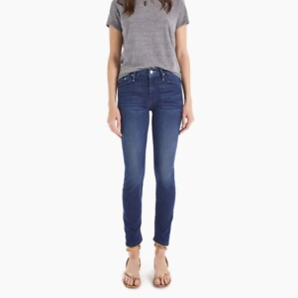Mother Dark Wash‎ The Looker Ankle Jeans